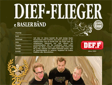 Tablet Screenshot of diefflieger.ch